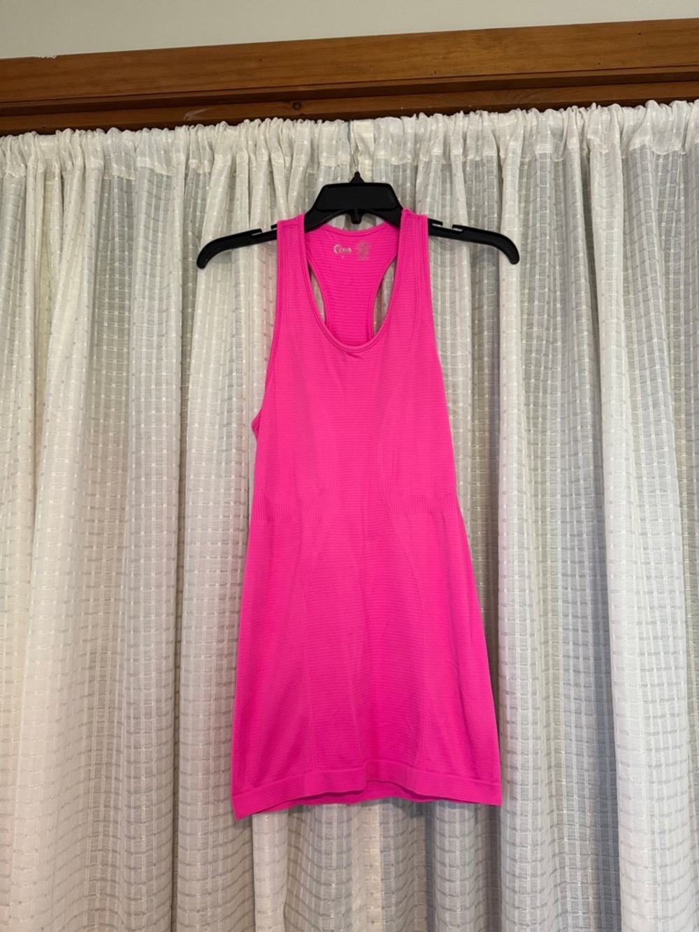 ZYIA ACTIVE Neon Pink & Black Racerback Performance Tank -SZ Small